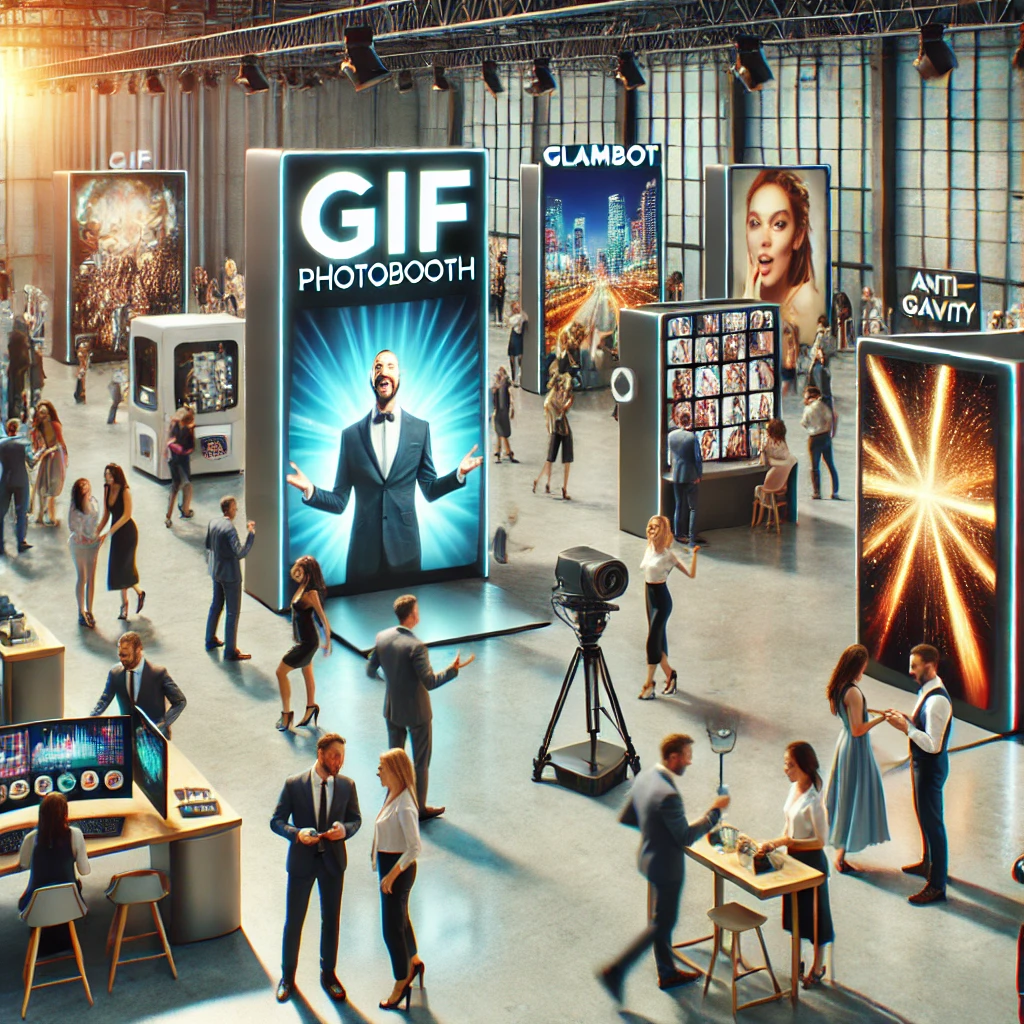 GIF Photobooth capturing fun, shareable moments at a corporate event